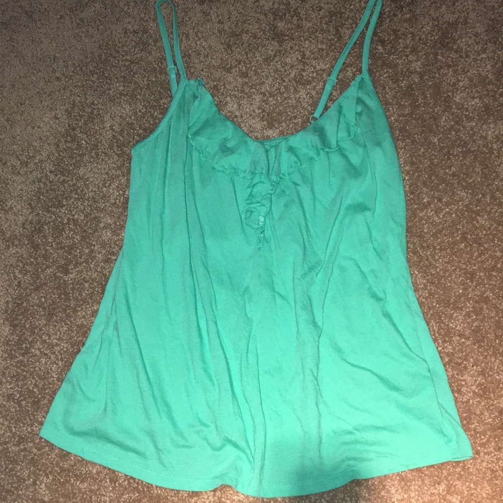 mint green tank top